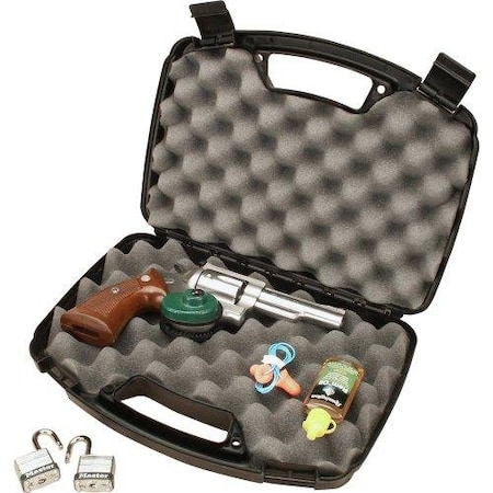 Mtm Pistol Handgun Case Single Up To 6 Revolver, Black 807-40